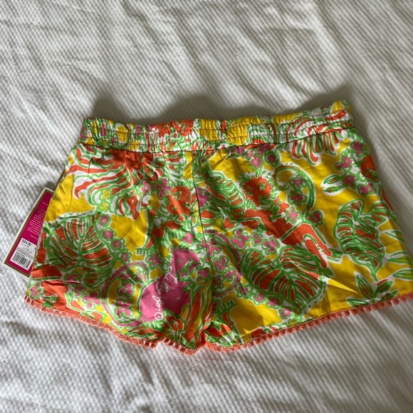 Lilly Pulitzer For Target High Waist Shorts in Yellow and Orange - Picture 7 of 9